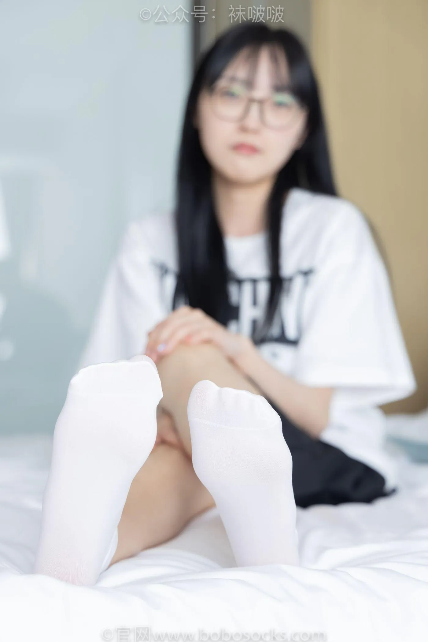[BoBoSocks袜啵啵]NO.033 稚予-贝壳头、天鹅绒黑袜、天鹅绒白袜 [154P]插图2